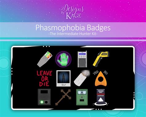Phasmophobia special badges  Awesome, was looking for it and the background and emojis we can get